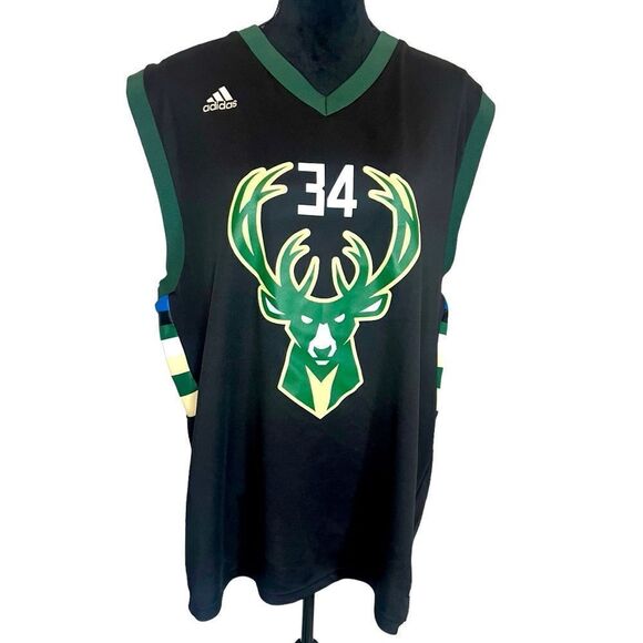 ADIDAS MILWAUKEE BUCKS GIANNIS ANTETOKOUNMPO LIMITED EDITION JERSEY SIZE XL - Picture 1 of 11